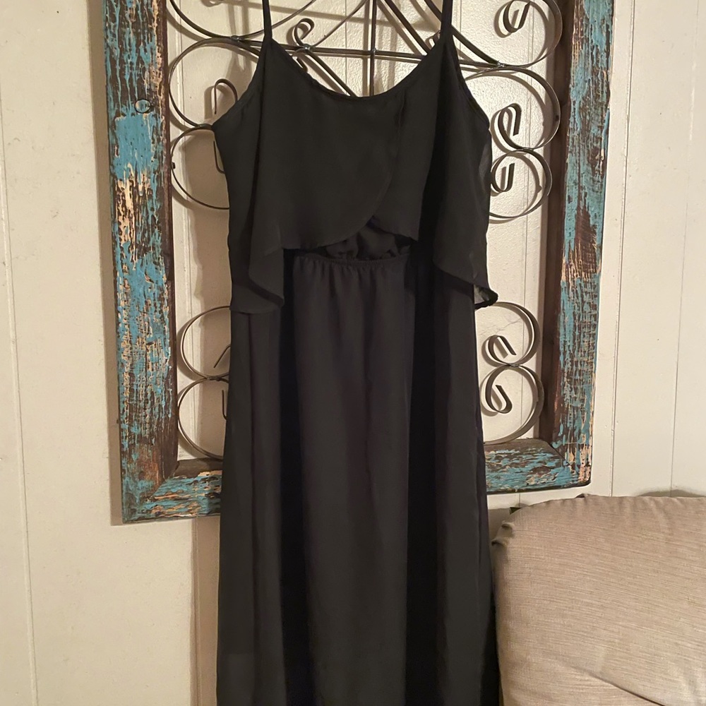 Black maxi dress